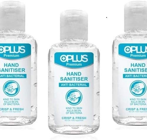 Plus Hand Sanitiser - Antibacterial Hand Sanitising Gel - 100ML Pack of 5