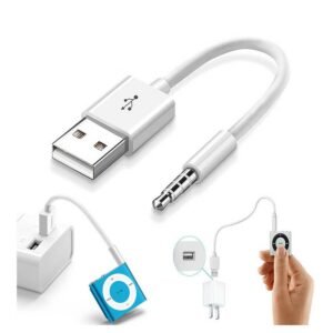 USB Charger Data Adapter Cable Cord For iPod Shuffle 3G 2nd 3rd 4th 5th 6th Gen