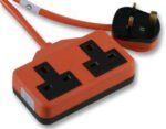2 Gang Rubberized 15M Orange