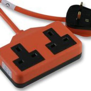 2 Gang Rubberized 15M Orange