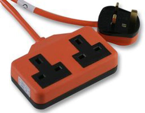 2 Gang Rubberized 15M Orange