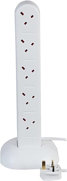 10 Gang 2M Tower Extension White