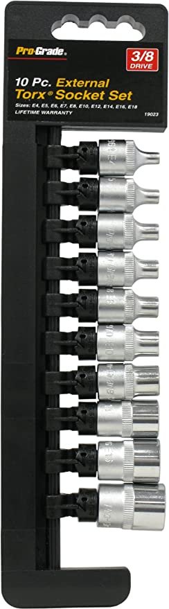 10pc 3/8'' Torx Socket Set