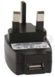 USB UK wall plug AC Power Adapter Charger for MP3 players, ipods,digital cameras