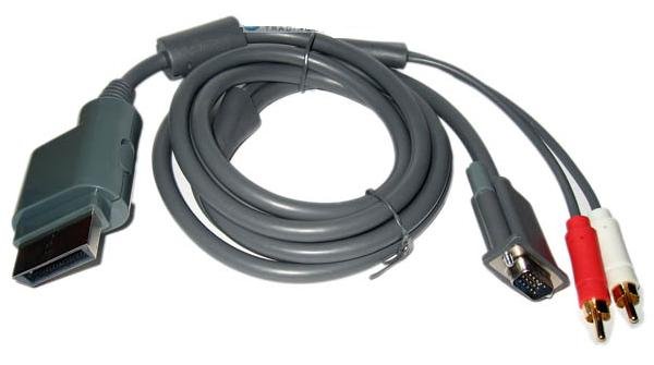 Brand New Xbox 360 VGA Component Audio Cable & 2RCA & 1 Year Warranty