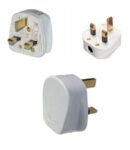 4 Pack UK 3 Pin 13A Fused Mains Plugs - White