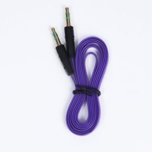 Jack Auxiliary Flat Cable-1.5m -Purple