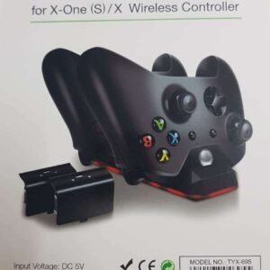 Dual Charging Station Dock Stand+2 Battery For Xbox One X / Slim Controller