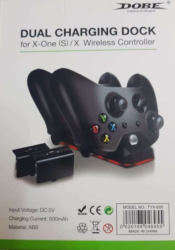 Dual Charging Station Dock Stand+2 Battery For Xbox One X / Slim Controller