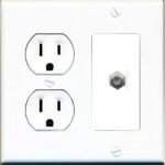 2 Gang Coaxial Adapter Plate