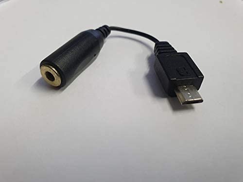 Micro USB Male to 3.5mm Female AUX Audio Cable Cord for Headset Adapter Active Clip Mic Microphone