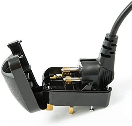 Mr.Gadget's Solutions (Grounded) European EU Schuko to UK 3 Pin Converter Plug 13A, Black