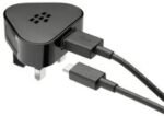 Genuine BlackBerry UK Power Plug ASY-24479-004 With Genuine BlackBerry Micro USB Data Cable ASY-28109-003 For Pearl Flip, Pearl 9100, Curve 8900