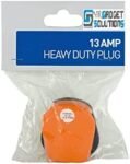 Mr. Gadget Solutions Pack of 4 UK 3 Pin 13A Fused Rubberized High Impact Heavy Duty Plugs