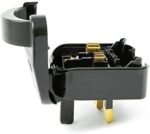 Mr.Gadget's Solutions (Grounded) European EU Schuko to UK 3 Pin Converter Plug 13A, Black