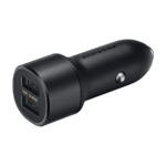 Genuine Samsung dual usb Fast   car chager Black