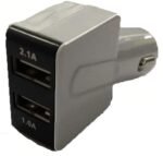 USB port 2amp car charger in Black Color