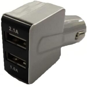 USB port 2amp car charger in Black Color
