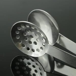Stainless Steel Tea Tongs Tea Bag Squeezer Strainer Holder Grip Spoon Mini Sugar Clip Kitchen Bar Tools