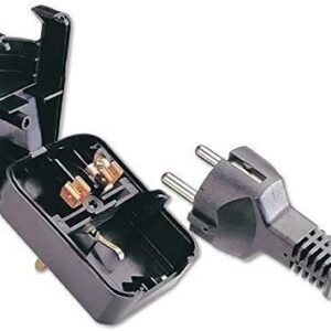 Mr.Gadget's Solutions (Grounded) European EU Schuko to UK 3 Pin Converter Plug 13A, Black