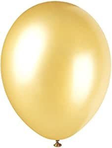 Mr.Gadget's Solutions 12'' Pearlised Latex Champagne Gold Balloons, Pack of 50