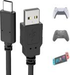 Mr.Gadget Solutions 2 Meter Long Charging Cable Compatible With PS5 Controllers, XBOX series X/S Controllers, Nintendo Switch Controllers, PC Controllers, Steam Deck Console