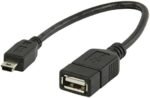 Mr Gadget Solutions® Mini USB OTG Cable for Digital Cameras MP3, MP4, mobile phone - USB A Female to Mini USB B 5 Pin Male Adapter Cable