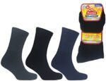 Men's Thermal Non Elastic Socks - Pack Of 3 - Assorted Colours Pack