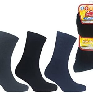 Men's Thermal Non Elastic Socks - Pack Of 3 - Assorted Colours Pack