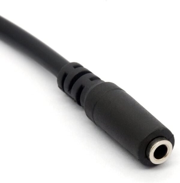Micro USB Male to 3.5mm Female AUX Audio Cable Cord for Headset Adapter Active Clip Mic Microphone