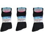Men Non Elastic Socks 100% Cotton Flexi Loose Soft Top Diabetic 6-11 PACK OF 3
