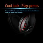 Pro Gaming Headset Headphones Overear Earphones Compatible With PS4, PS5, XBox One, Xbox One S/X, Nintendo Switch / PSP - Red/Black