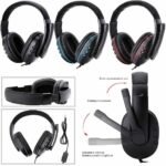 Pro Gaming Headset Headphones Overear Earphones Compatible With PS4, PS5, XBox One, Xbox One S/X, Nintendo Switch / PSP - Red/Black