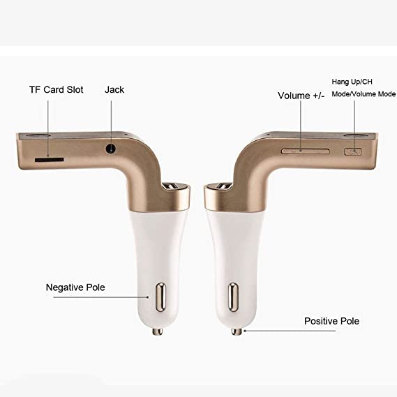 Classy G7 4in1 Bluetooth Car Kit Handsfree FM Transmitter Radio MP3 Player USB Car Charger & AUX