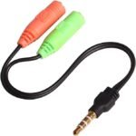 3.5mm Headset Adapter Splitter Y Audio Cable with Separate Headphone and Microphone Plugs for IPhone,IPod,IPad,Samsung Smartphones Computers