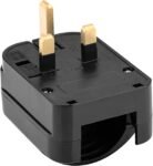 Mr.Gadget's Solutions (Grounded) European EU Schuko to UK 3 Pin Converter Plug 13A, Black