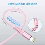 Redwey iPhone Charger Cable, 2Pack 2M/6FT Lightning Cable Nylon Braided Durable Fast Charging Cord Data & Syncing Transfer Suit for iPhone 13 Pro 12 Pro Max Mini 11 Pro Max XR XS X 8 7 6 Plus 5s 5 SE