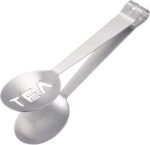 Spoon Shaped Tea Bag Squeezer/Holder Gadget, Round Stainless Steel Teabag Tong Strainer Holder Kitchen Bar