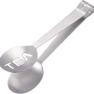 Spoon Shaped Tea Bag Squeezer/Holder Gadget, Round Stainless Steel Teabag Tong Strainer Holder Kitchen Bar