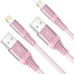 Redwey iPhone Charger Cable, 2Pack 2M/6FT Lightning Cable Nylon Braided Durable Fast Charging Cord Data & Syncing Transfer Suit for iPhone 13 Pro 12 Pro Max Mini 11 Pro Max XR XS X 8 7 6 Plus 5s 5 SE