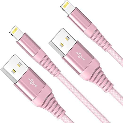 Redwey iPhone Charger Cable, 2Pack 2M/6FT Lightning Cable Nylon Braided Durable Fast Charging Cord Data & Syncing Transfer Suit for iPhone 13 Pro 12 Pro Max Mini 11 Pro Max XR XS X 8 7 6 Plus 5s 5 SE