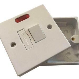 Mr Gadget Solutions® 13 Amp Switched Fused Spur with Neon Indicator With 25mm Back box
