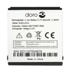 Battery For Doro 520X/530X/605/606/607/608/609/610/611/612/613/614 /618/620/621/622/623/626/631/632/740/745/628 /681/338/341/342/345/409/410