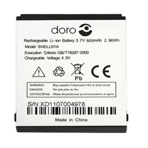 Battery For Doro 520X/530X/605/606/607/608/609/610/611/612/613/614 /618/620/621/622/623/626/631/632/740/745/628 /681/338/341/342/345/409/410