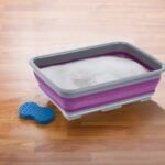 Mr.Gadget's Solutions Collapsible Washing Up Bowl - Portable 10 Litre Water Storage Basin Ideal for Camping, Caravans, Outdoor Activities, Kitchen and More - Purple