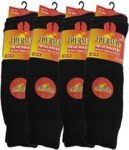 3 Pairs Mens Short Black Thermal Socks 6-11