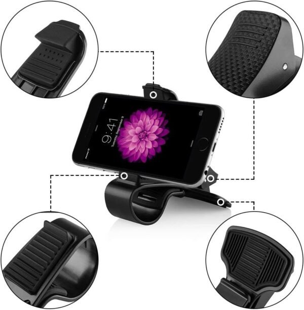 Mr.Gadget Solutions® Car Phone Mount Dashboard Holder Universal HUD Design for Safe Driving
