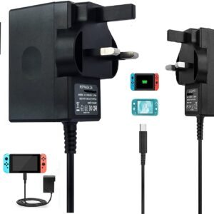 Mr.Gadget Solutions Compatible AC Adapter Charger For Nintendo Switch & Lite, Compatible With Nintendo Switch - Fast Travel Wall Charger USB C 15V/2.6A Power Supply, Supports TV Mode and Dock Station