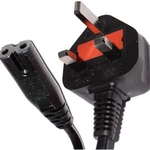 2m Figure of 8 Mains Cable/Power UK Lead Plug Cord IEC C7 Fig FOR PRINTERS