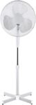 3 X OSCILLATING PEDESTAL AIR COOLING ELECTRIC FAN EXTENDABLE ADJUSTABLE STAND, White